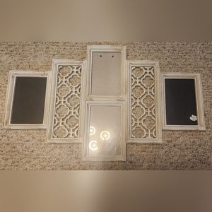 4 Pc Rustic White Picture Frame